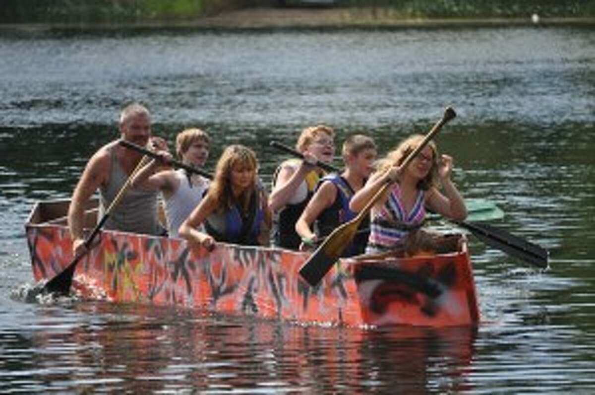 The Brethren Days cardboard boat race will be held at noon on Saturday on Lake Elinor.