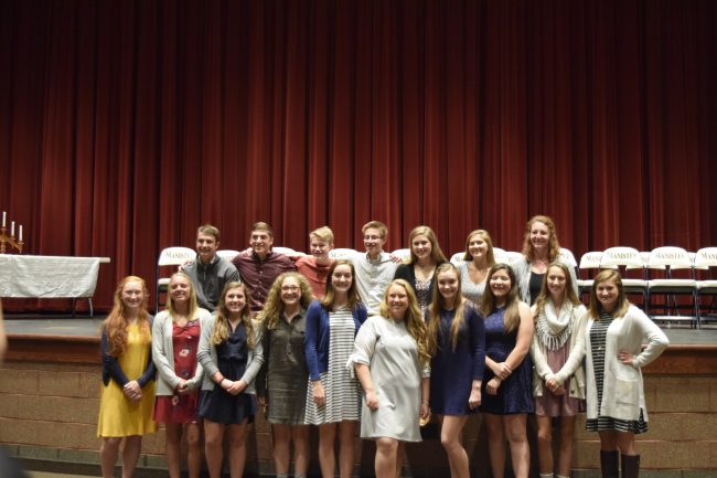 Manistee High National Honor Society inducts 22