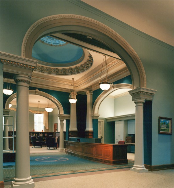 Library architectural firm meets with county