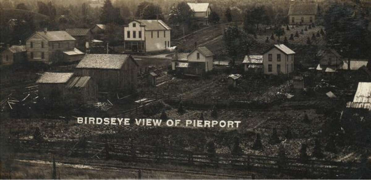 This 1890's view of Pierport shows what that area looked like at that time with several houses being located in the residential area. Pierport today is located off of M 22 between Onekama and Arcadia.