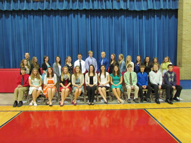 Manistee Catholic Central Honor Society inducts new members