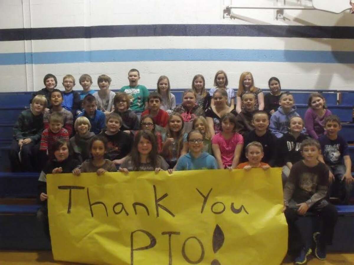 The fourth grade classes at Brethren Elementary School of Carol Rackow and Vivian Peck are showing the appreciation for this event with this huge thank you sign. We also wrote individual thank you notes expressing our appreciation as other classes did as well.