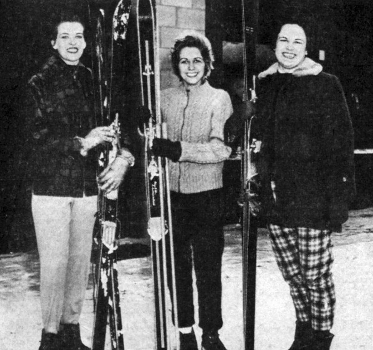 These three ladies enjoy a day of skiing at Bear Hills in the 1950s.