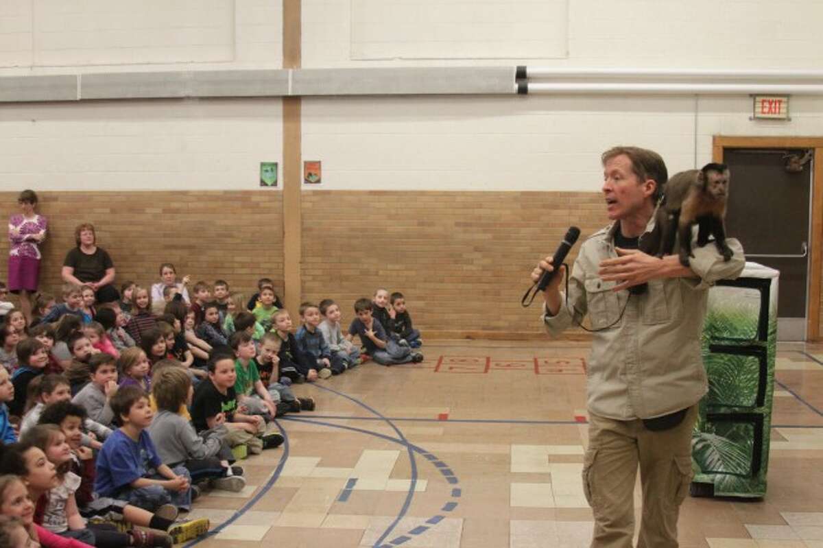 Students at the Manistee Area Public Schools had the chance to see plenty of exotic animals when the Understanding Wildlife Show came to town.