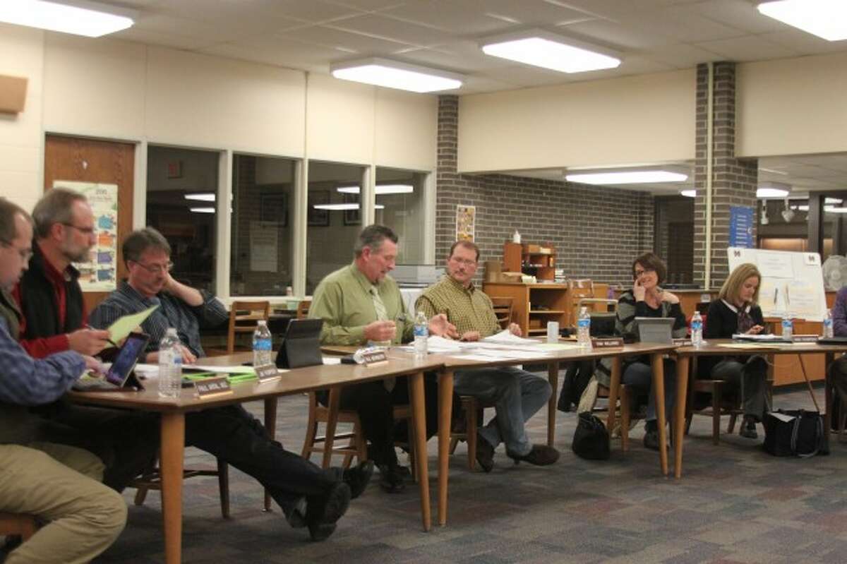 MAPS superintendent John Chandler addresses the board at Wednesday's meeting.