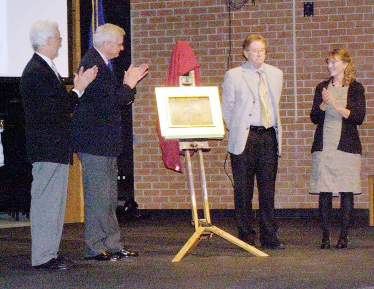 One of the many highlights of the 2013 year at West Shore Community College was the donation of painting by Manierre Dawson to the college.