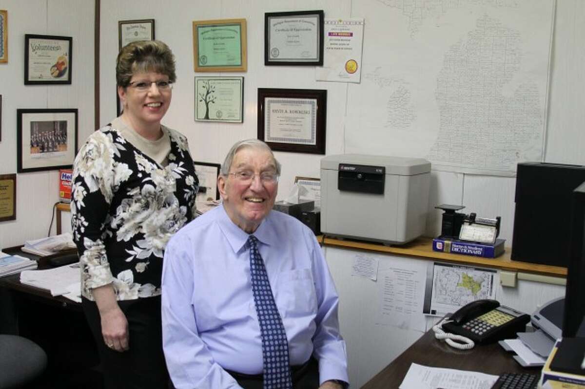 Kowalski Distributing Inc. is celebrating 65 years in business. Chief Executive Officer Ervin Kowalski is shown with his daughter Bonnie Bigalke who is president of the company.
