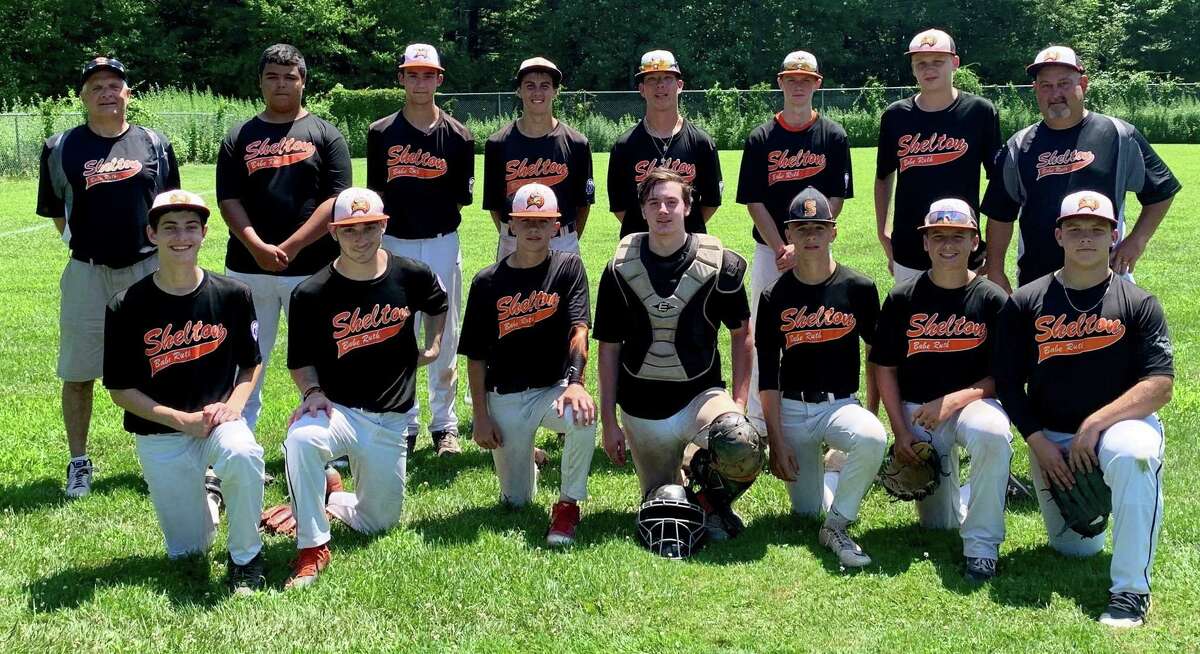 Shelton Babe Ruth’s 15U travel team earned the Jimmy Fund championship. Team members (front row) are: John Horahan, John Riccio, Ryan Hafele, Devin Zak, Andrew Hafele, Ryan Tomey and Carson Mckinnion; (second row) coach Mike Malvasi, Manny Gleen, Walker Toth, Joseph Ciccone, Colin Guzek, Tommy Peters, Ryan Blakslee and manager Mike Riccio.