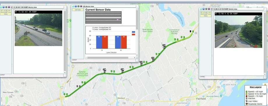 Merritt Parkway Traffic Map Live cams, speed sensors track traffic in Merritt Parkway work 