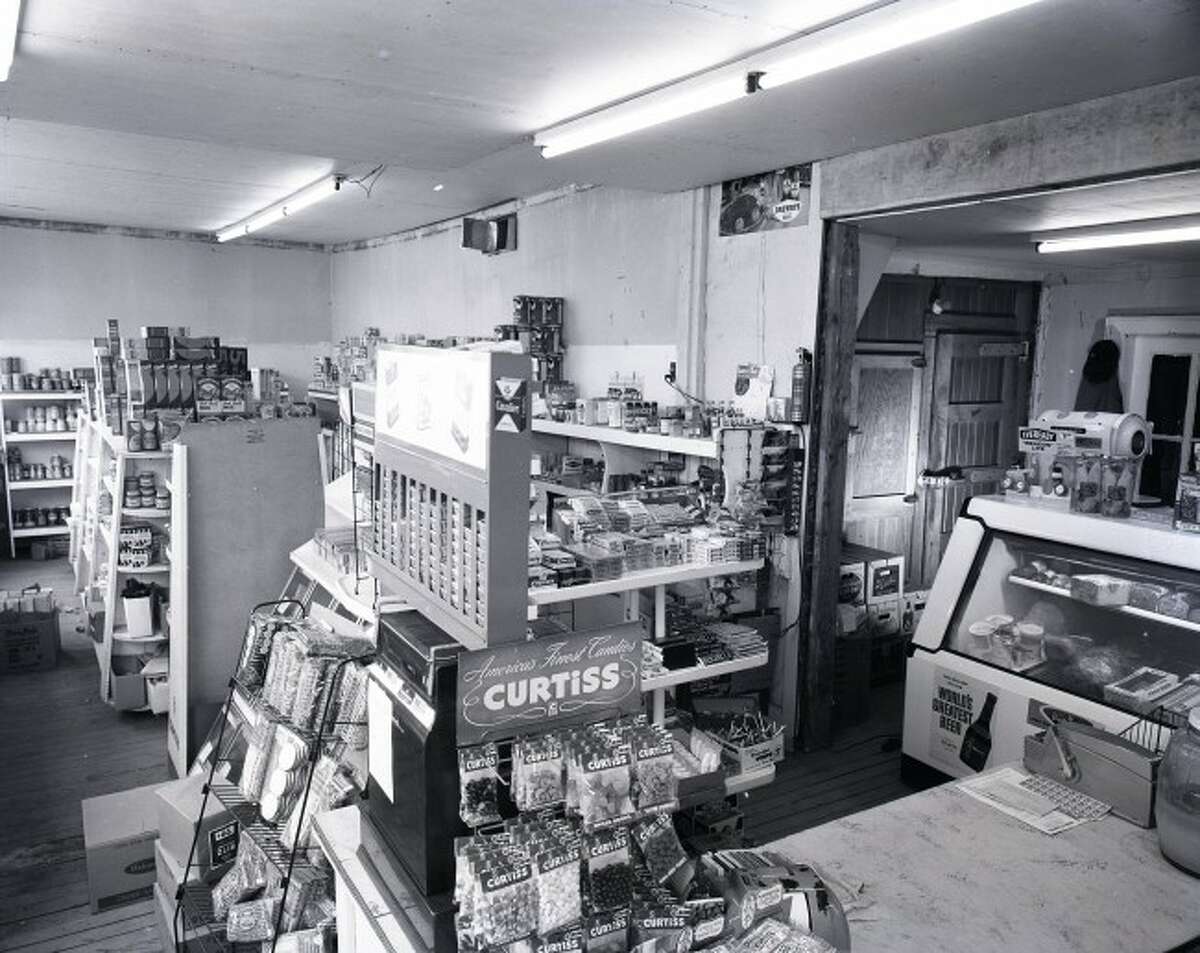 This is the view inside Eddie’s Food Market late 1950s formerly located in Parkdale.