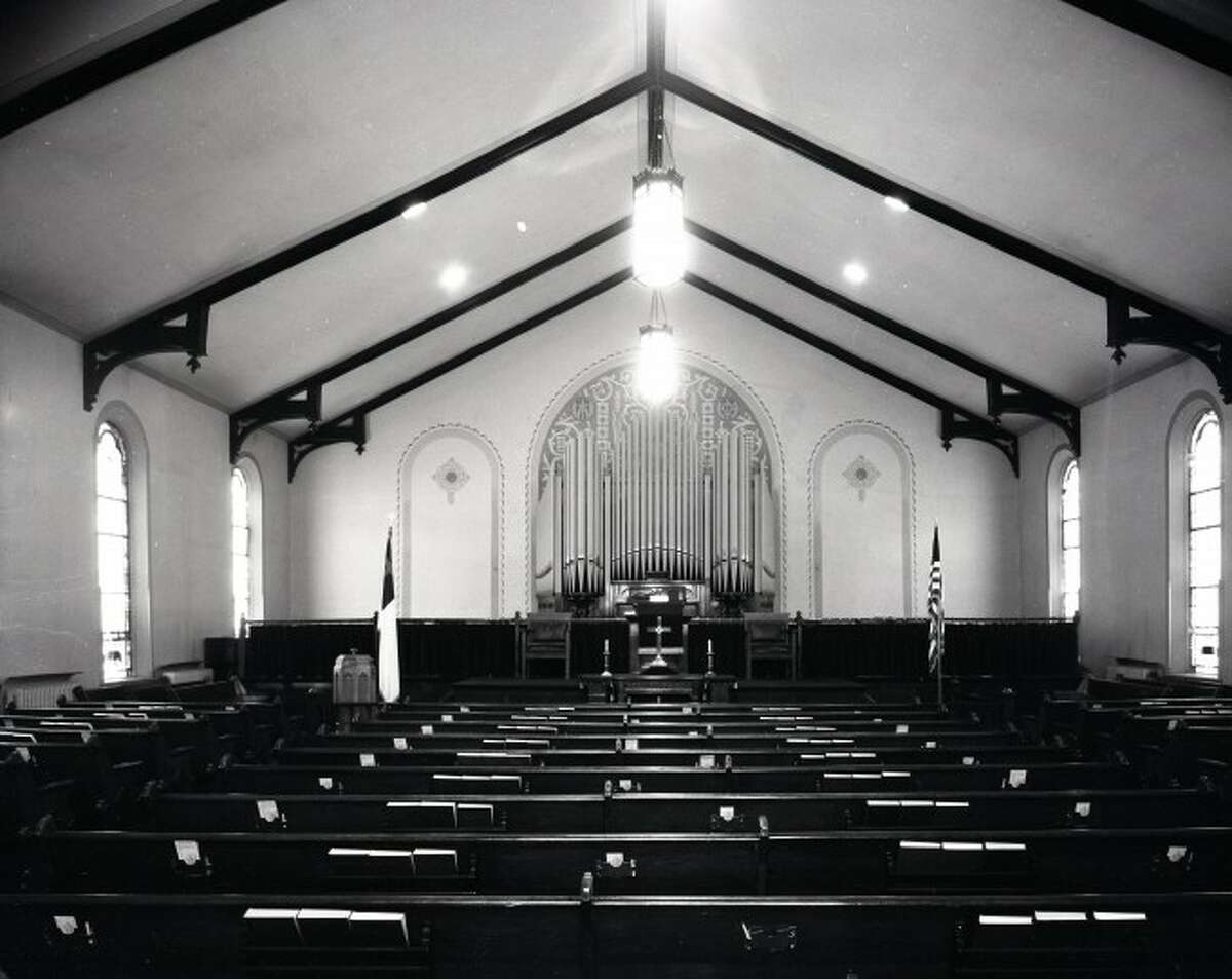 The interior of the former Methodist Church Building on First Street.