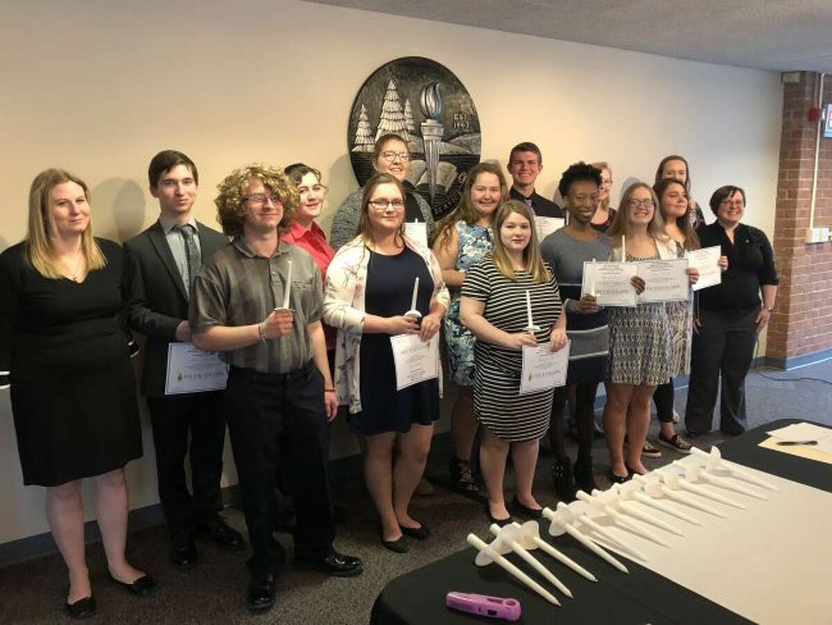 West Shore Community College Phi Theta Kappa were recently inducted at a special ceremony at the college.