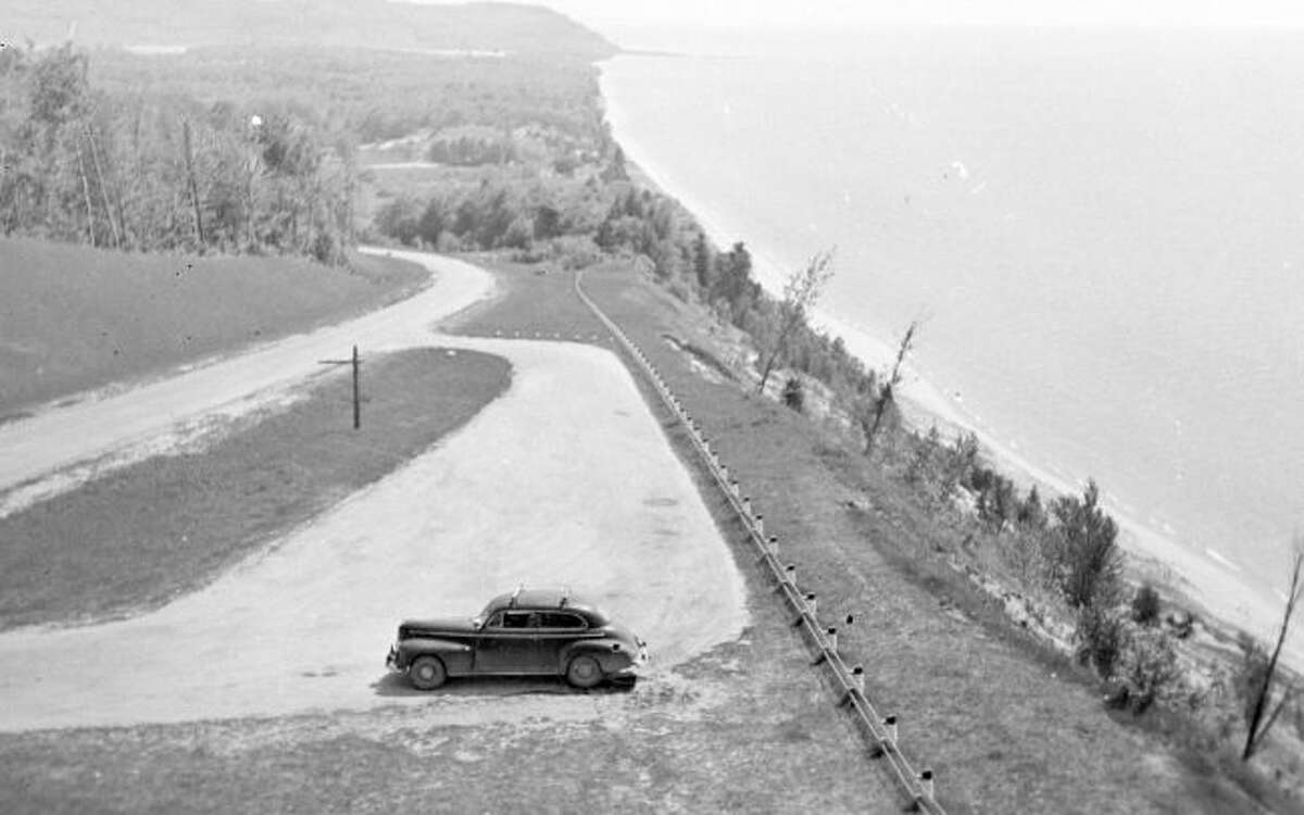 The lookout over the bluff just outside Arcadia looked very similar in the 1930s as it does today.