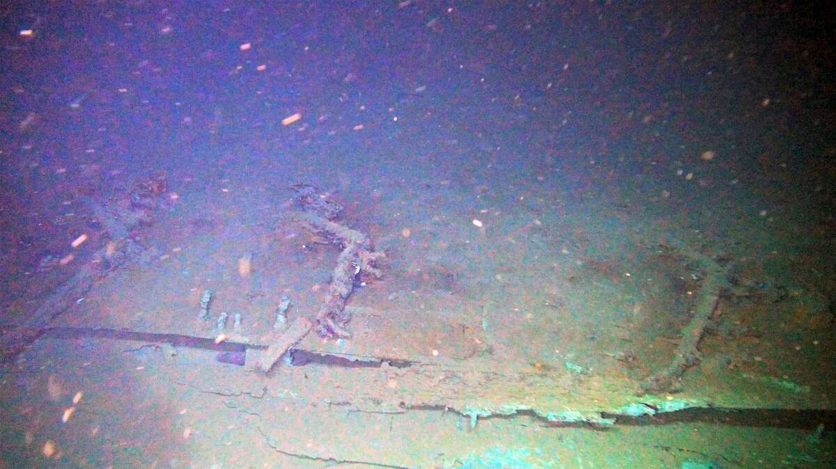 Site 15470 iron knees captured by ROV Odysseus. Source: National Oceanic and Atmospheric Administration