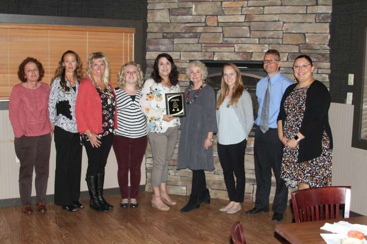 The Manistee Intermediate School District was honored as the 2019 Early Childhood Champion award recipient. Team members for the Early On program are Dave Cox (ISD superintendent), Brooke McIsaac (ISD special education director), Patti Borucki (Early On program coordinator), Nancy Kula (Early On parent representative), Michelle Preuss (school psychologist), Kiley Brown (speech therapist), Taylor Anderson (school social worker), Sherry Kilpatrick (occupational therapist) and Becki Kidd (physical therapist).