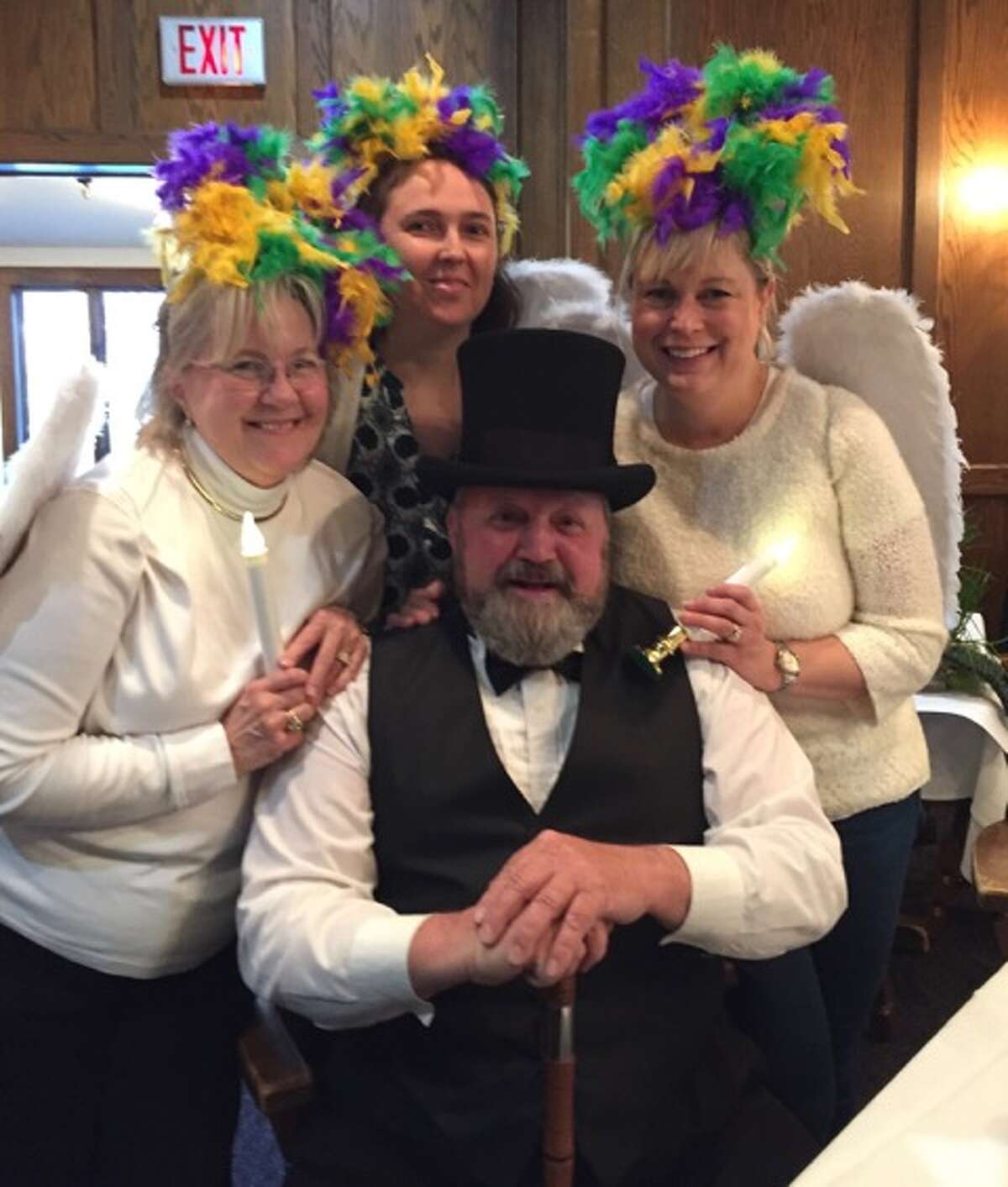 Charlie’s Guardian Angels won first place in this year's annual Pictionary Olympics, hosted by the League of Women Voters (LWV) Manistee County. Pictured are team members Chuck Owen, Sandy Saylor, Nancy Day and Maryanne Allen. (Courtesy photo)
