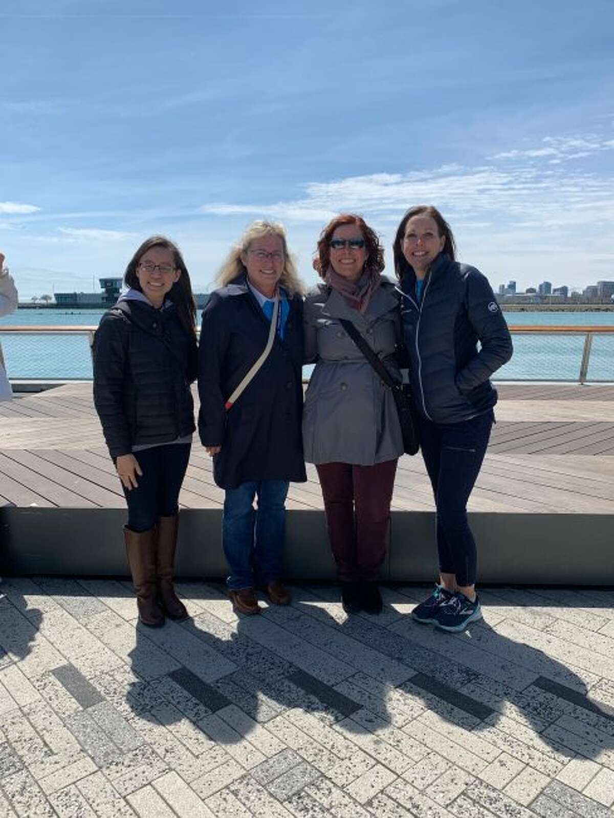 Onekama teachers Michele Warman and Megan McCarthy worked with Chicago teachers Christina Copre and Carolyn Begley to coordinate the student partnership.