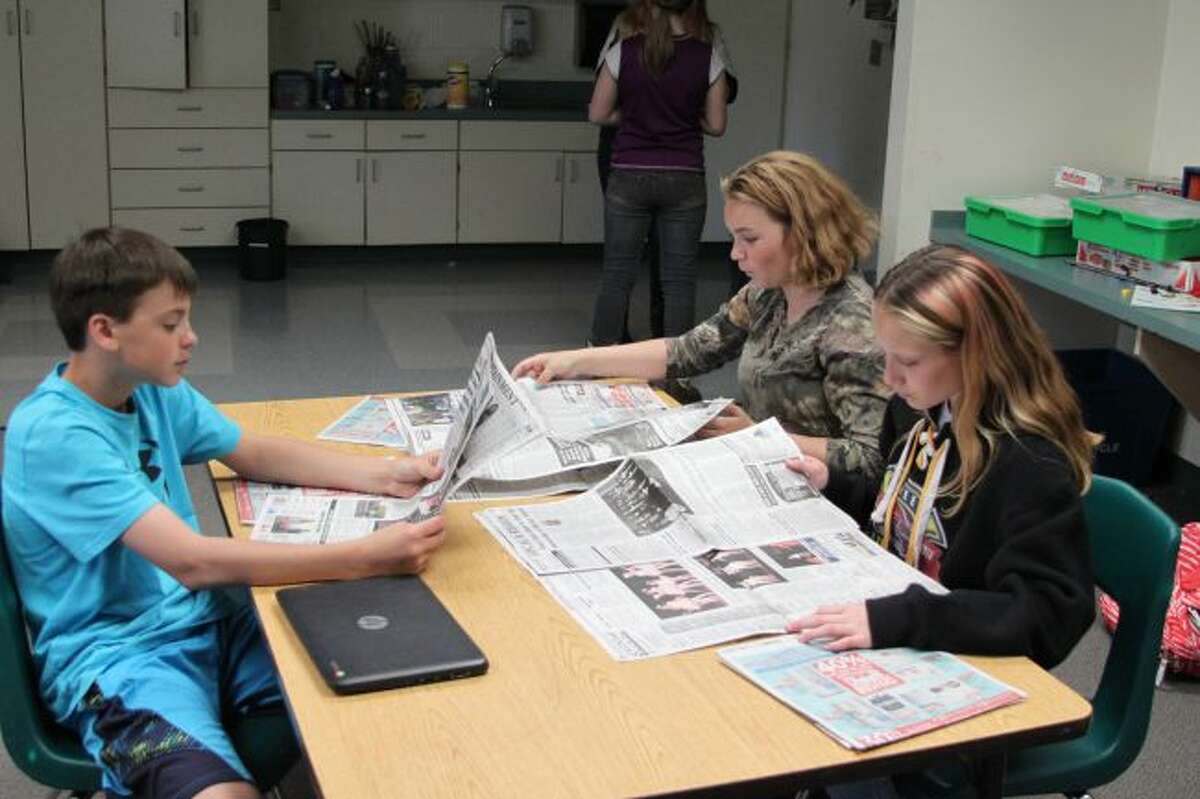 Bear Lake Elementary School students enjoy the Newspapers in Education program.