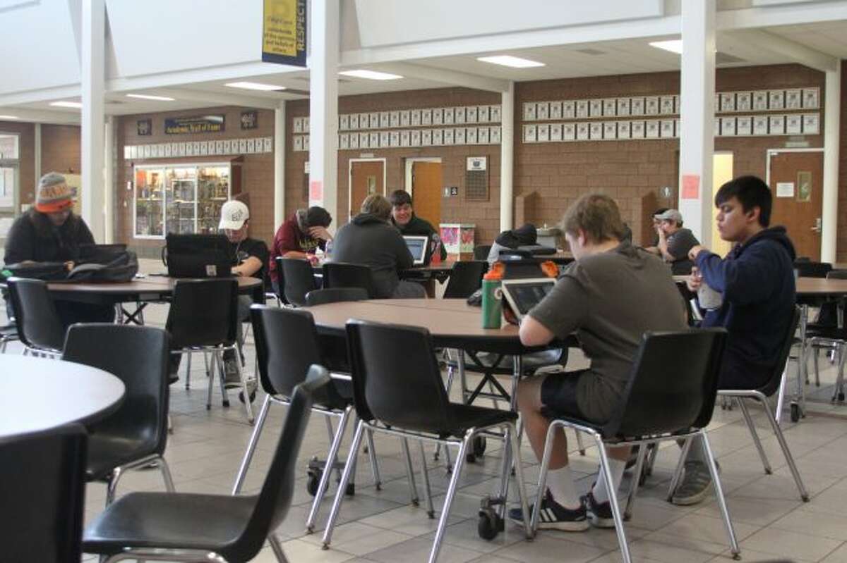 Several area school districts have been running summer school programs this year. Shown is the credit recovery program that is being run for five weeks at the Manistee Middle/High School.