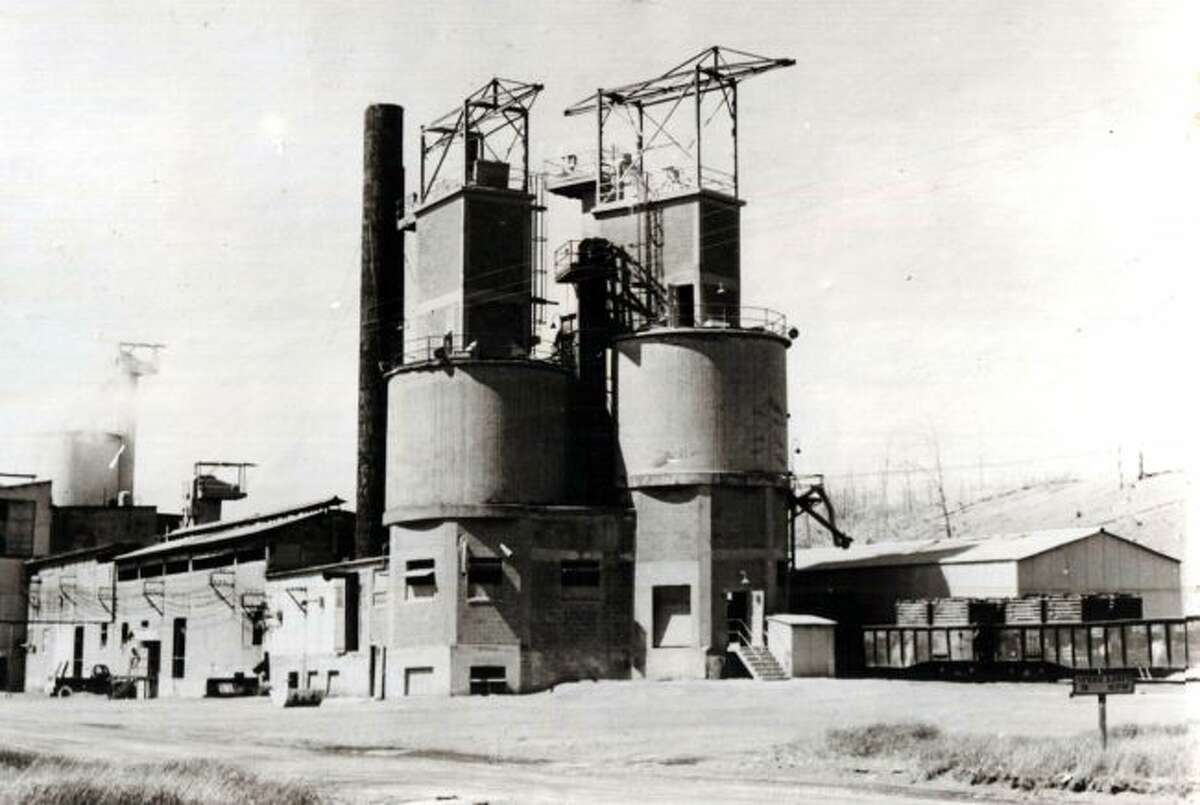 The Standard Lime and Stone Company that was located on the east side of Manistee Lake is shown in this photo from the late 1950s.