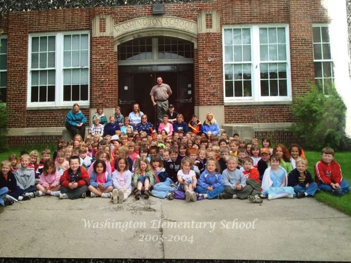The Manistee High School class of 2016 is shown as they looked when they were in kindergarten. The class was the last one to attend Washington School/Kindergarten Center before it was shut down in 2004.
