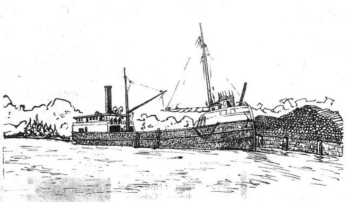 No photo of the J.E. Rumbell exists, but this drawing is believed to closely resemble the vessel.