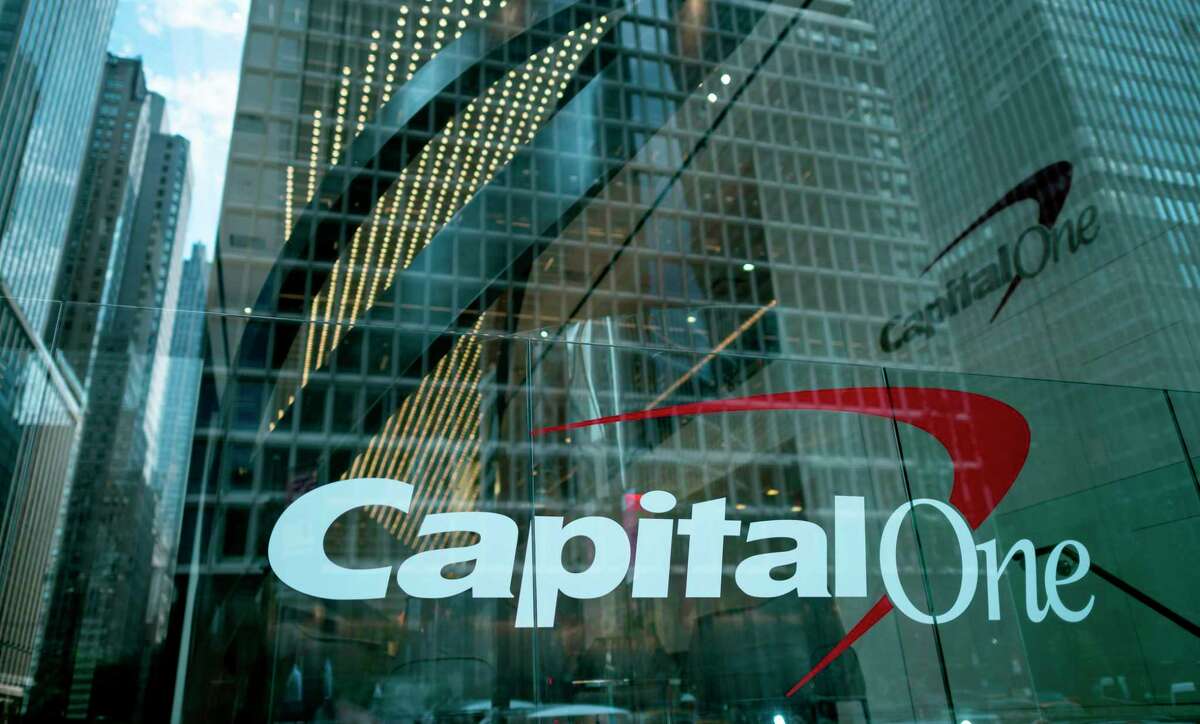 The Capital One Bank Headquarters is pictured on July 30, 2019 in New York City. A hacker accessed more than 100 million credit card applications with Capital One in one of the biggest data thefts to hit a financial services company. FBI agents arrested Paige Thompson, 33, a former Seattle technology company software engineer, after she boasted about the data theft on the information sharing site GitHub, authorities said.