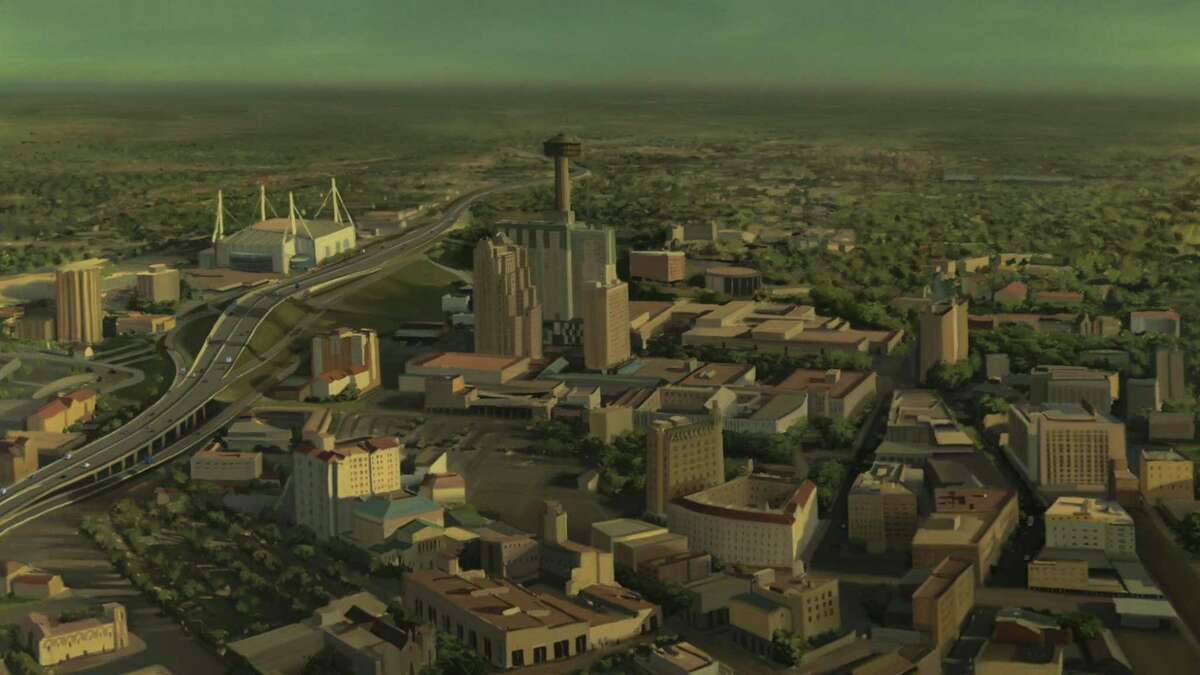San Antonio as depicted in "Undone," a moving and trippy animated series from Kate Purdy.