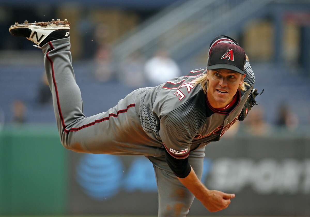 PHOTOS: Everything you should know about newest Astros pitcher Zack Greinke  PITTSBURGH, PA - APRIL 25: Zack Greinke #21 of the Arizona Diamondbacks pitches in the seventh inning against the Pittsburgh Pirates at PNC Park on April 25, 2019 in Pittsburgh, Pennsylvania. (Photo by Justin K. Aller/Getty Images) >>>Browse through the photos to learn more about the newest Houston Astros pitcher ... 