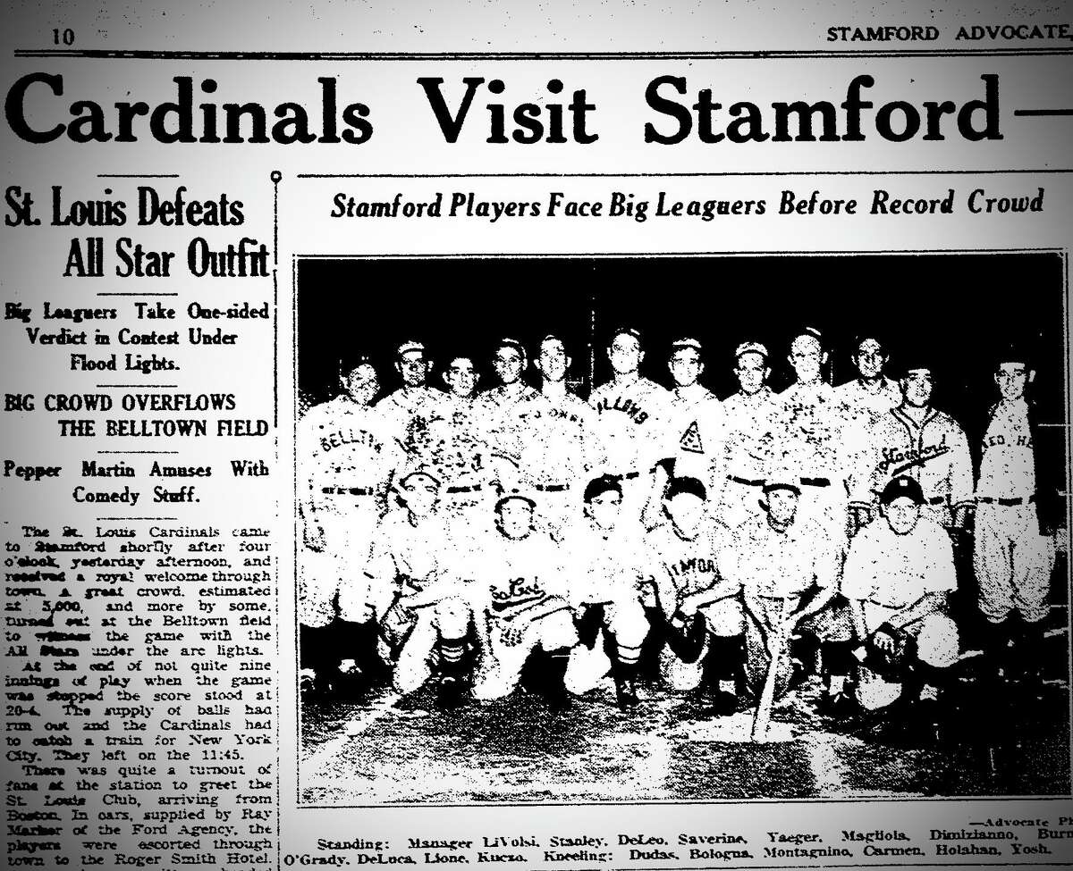 The day the Cardinals played in Stamford