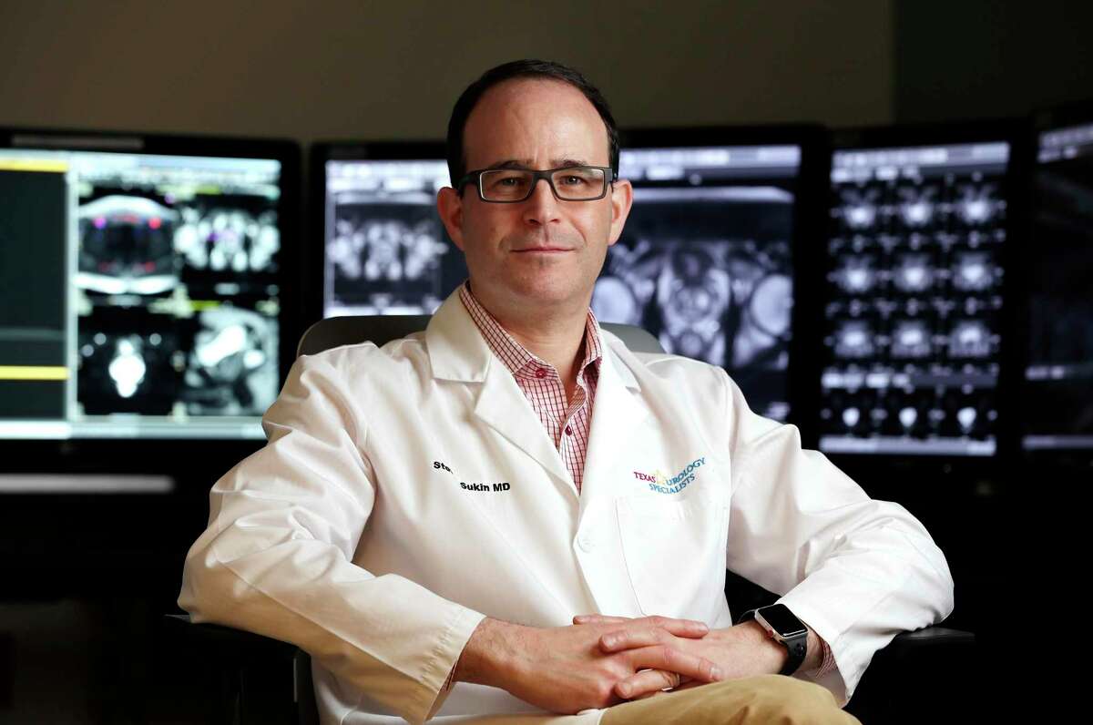 Urologist Dr. Steven Sukin, photographed in one the of MRI suites at the Houston Methodist Hospital in The Woodlands, and other urologists are utilizing MRI imaging that helps pinpoint the exact location of any prostate lesions, which lessens the need for invasive biopsies.