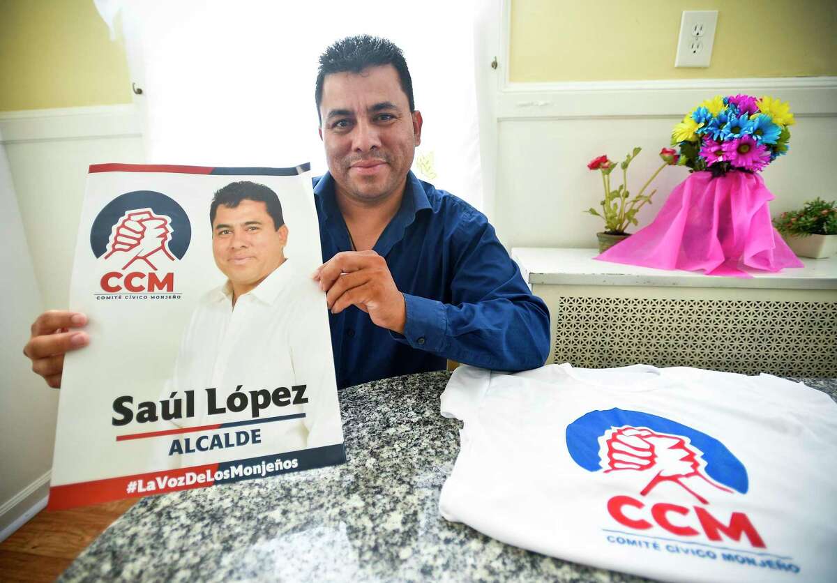 Saul Lopez is photographed on Aug. 1, 2019 at his home in Stamford, Connecticut. Lopez recently was elected mayor of Monjas in Guatemala, defeating two entrenched political parties that had controlled the area for close to 30 years.