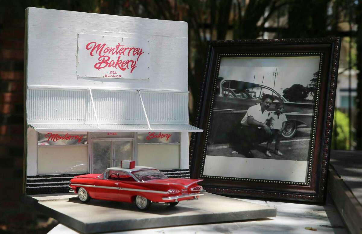 One of Steven Cromwell's miniature recreations includes the old Monterrey Bakery on Blanco Road, which was a part of his wife’s family.