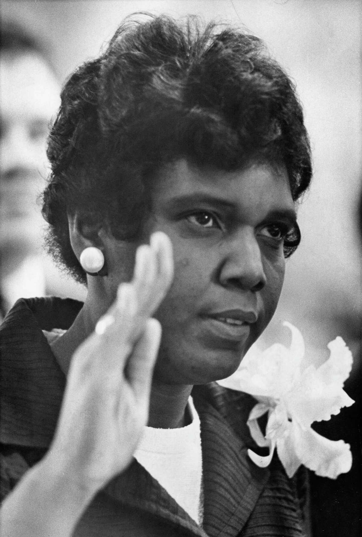 01/10/1967 - Barbara Jordan takes oath to become first African American Texas state senator since 1883 and the first black woman to serve in the Texas Senate.