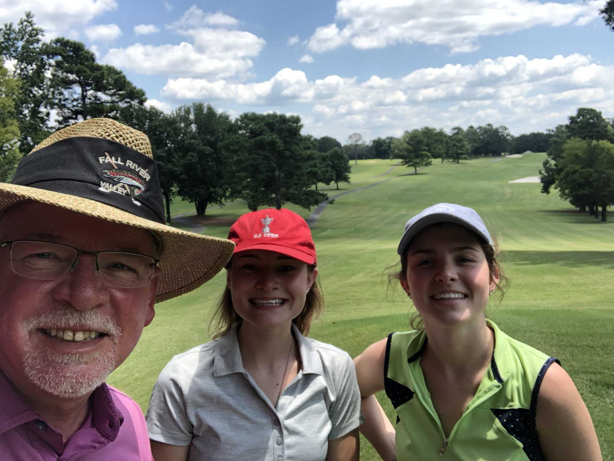 Cherry raising awareness for girls golf with cross country trek