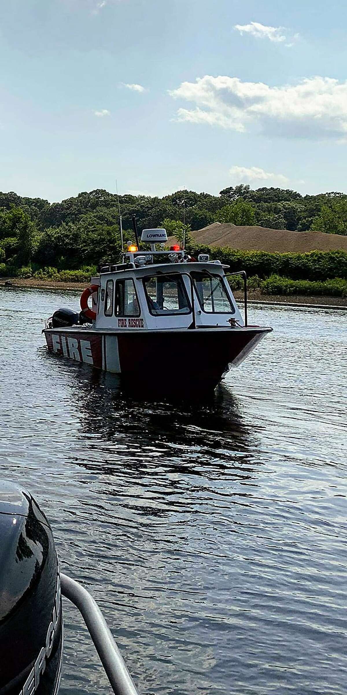 Shelton Fire Department's marine unit responded to a report of a boat taking on water on the lower Housatonic River on Friday, Aug. 2.