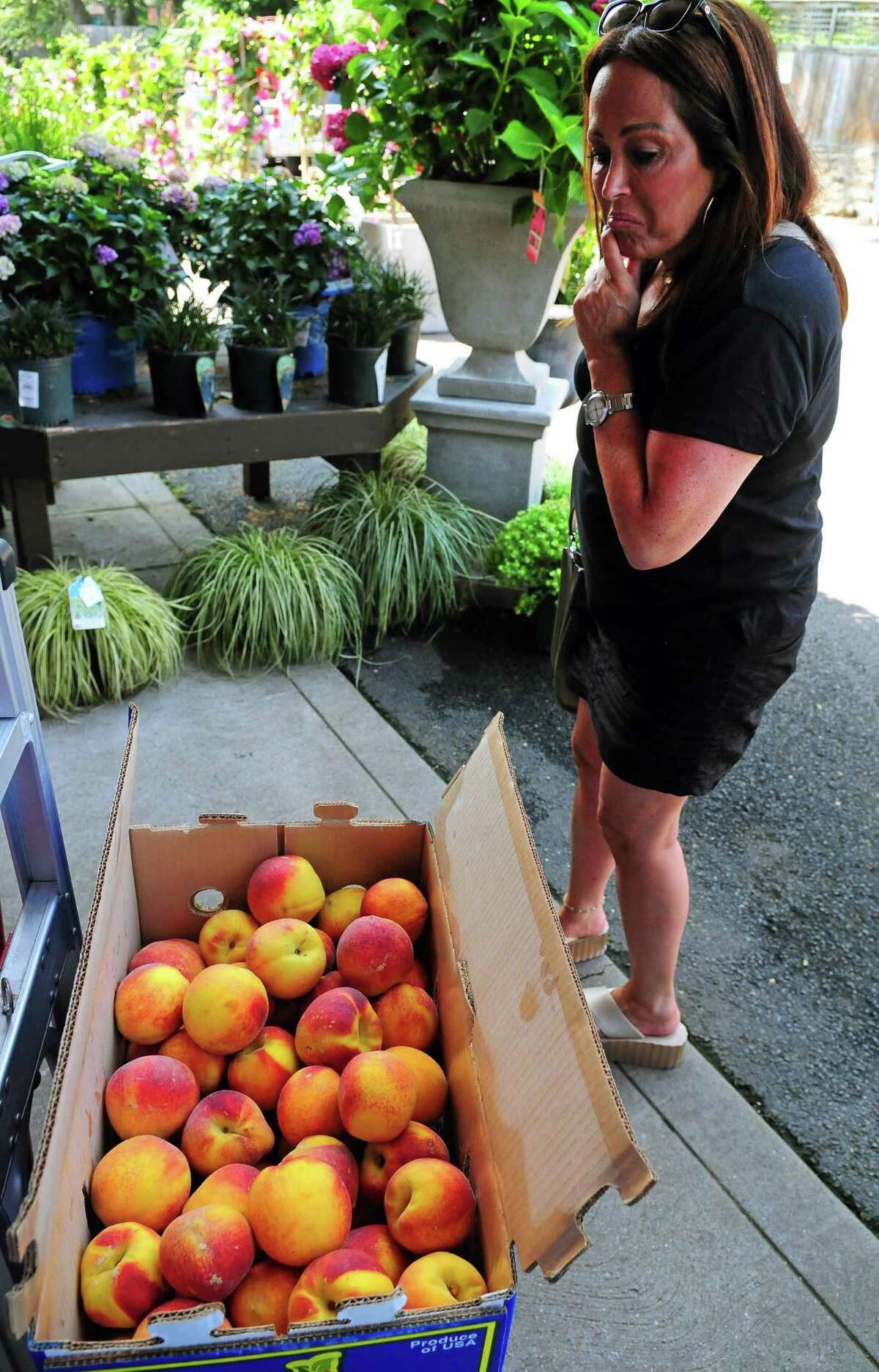 Special delivery of peaches from to Greenwich