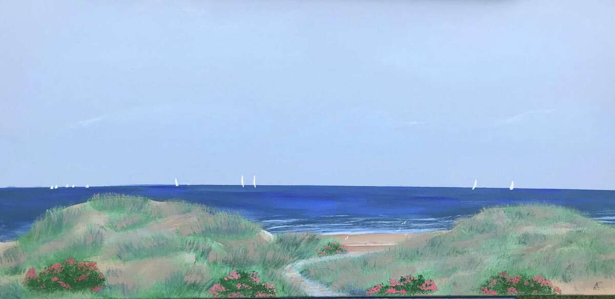 Peter Saverine’s exhibit runs through Sept. 2 at Bistro du Soleil, 615 Riverside Ave., Westport. A portion of sale proceeds will benefit Project Return. For more information, visit dusoleilwestport.com.