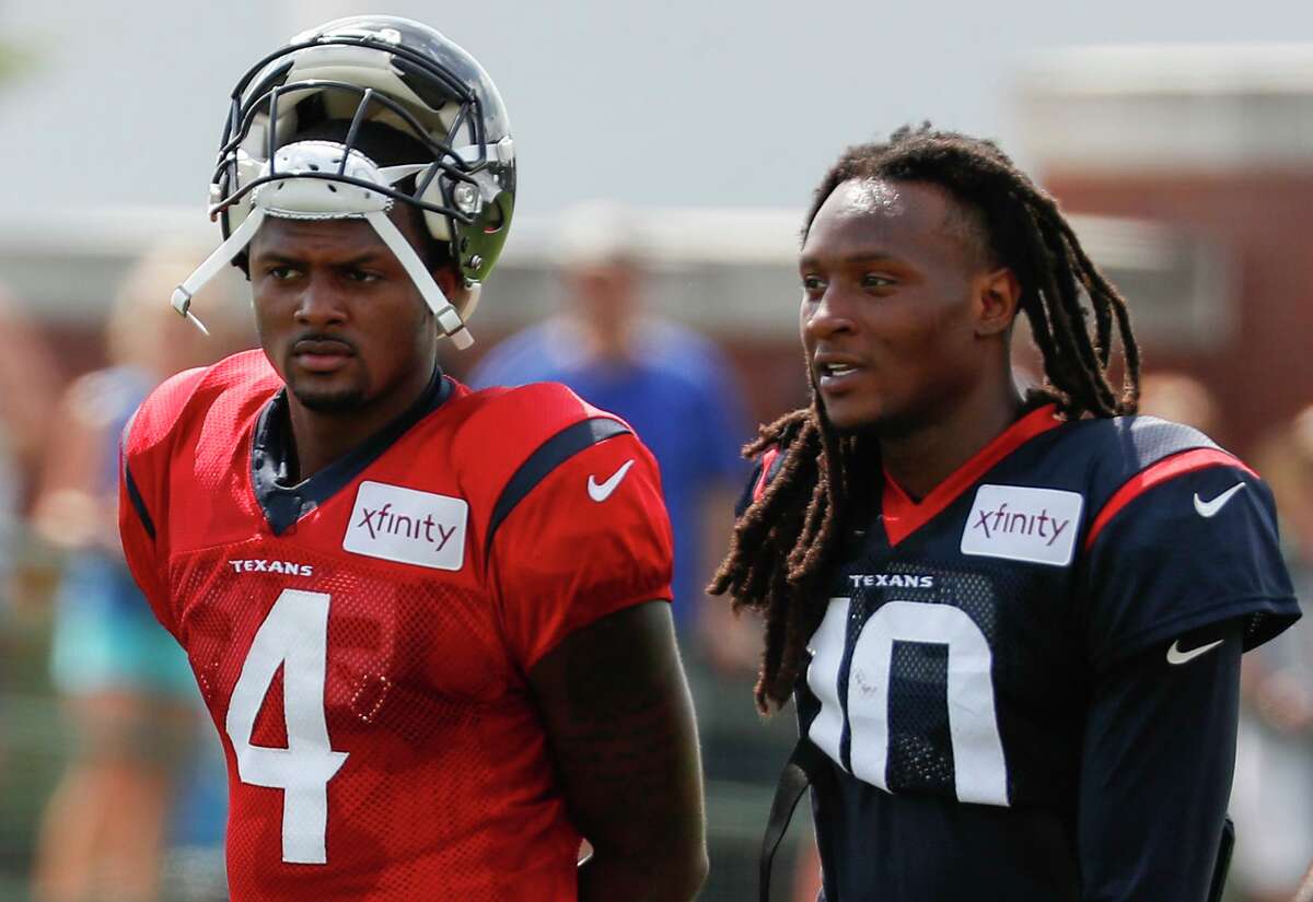 In quarterback Deshaun Watson (4) and wide receiver DeAndre Hopkins, the Texans have two of the NFL's most dynamic players at their positions.