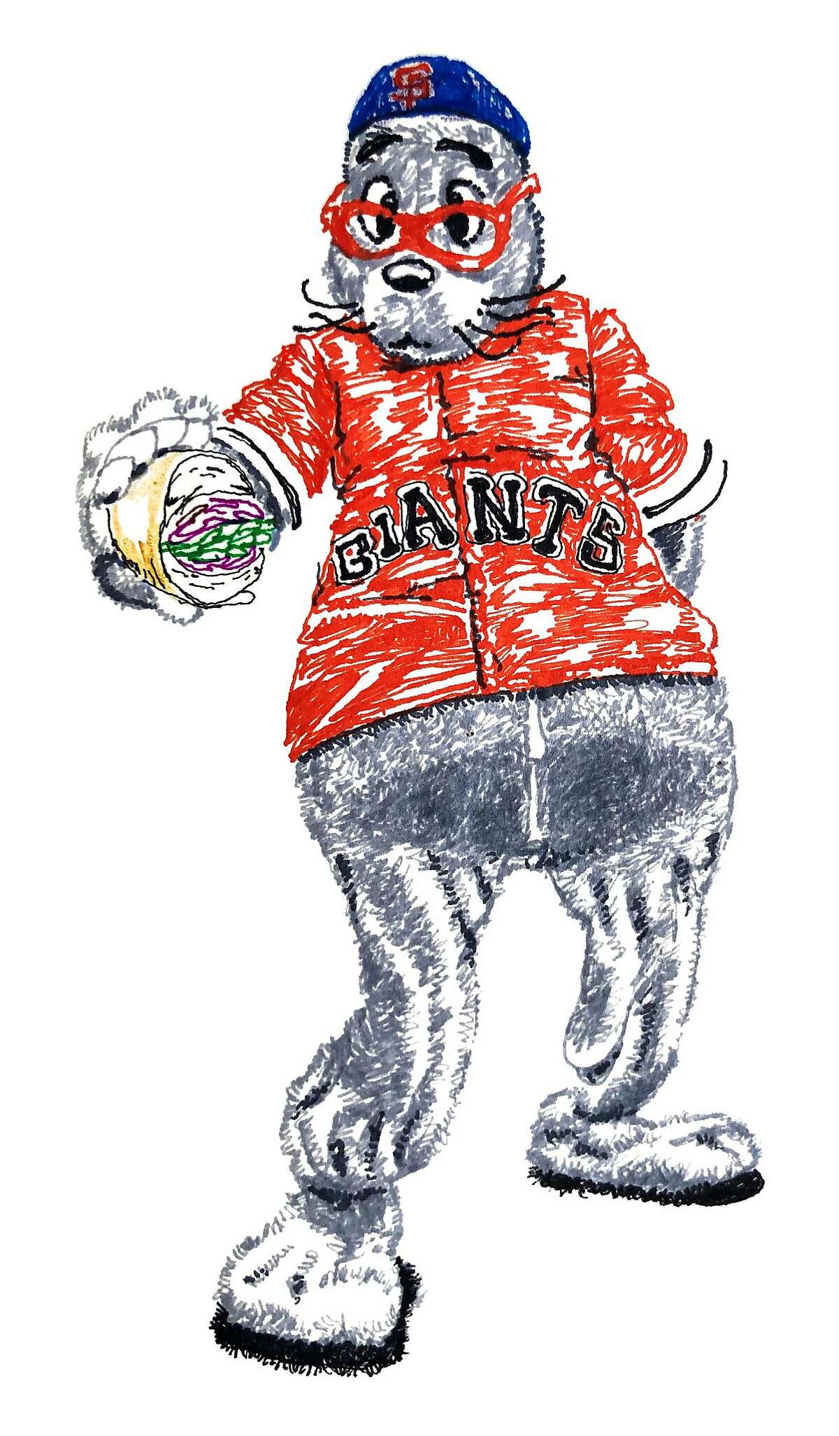 Gigante the San Jose Giants Mascot - Drawception