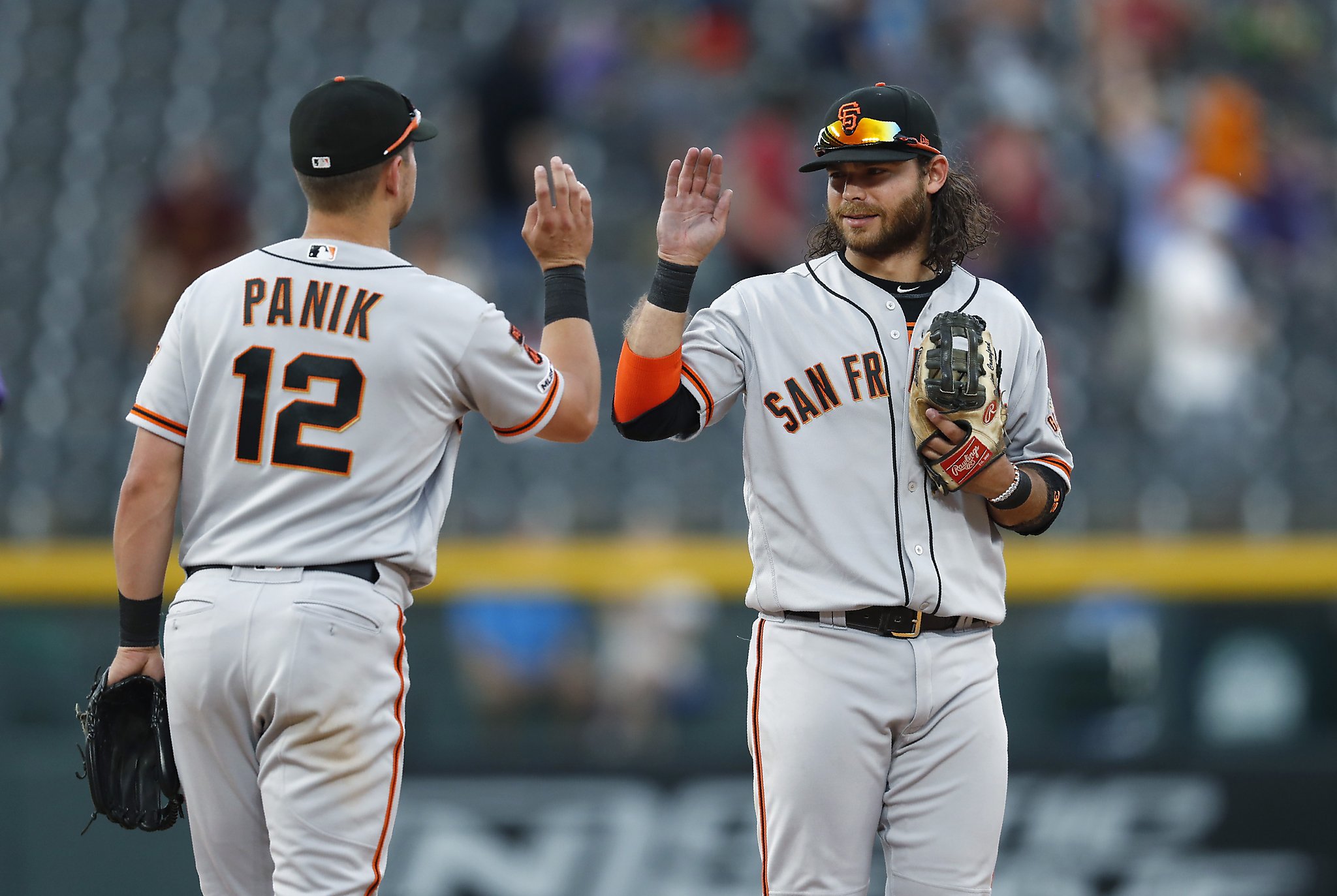 Giants receive another blast from Joe Panik and near perfection