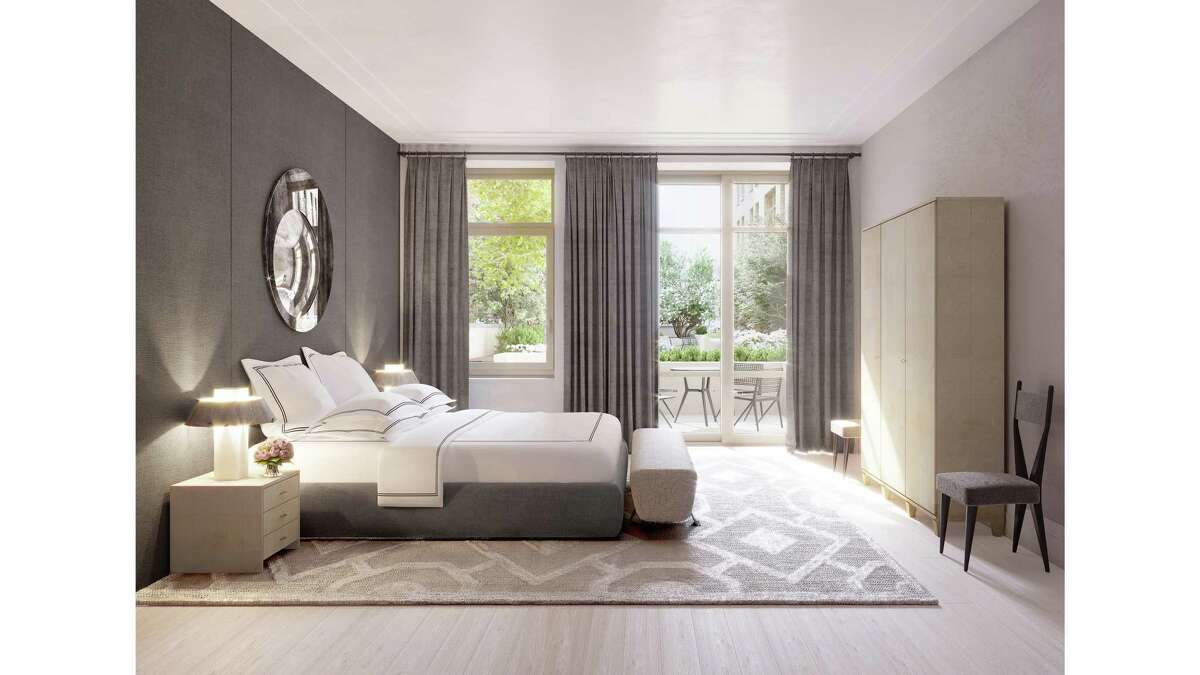 A room with light sanded floors: Designed by Designer Ryan Korban says light floors lend themselves to a more serene sleeping environment. He used them in this New York City bedroom.