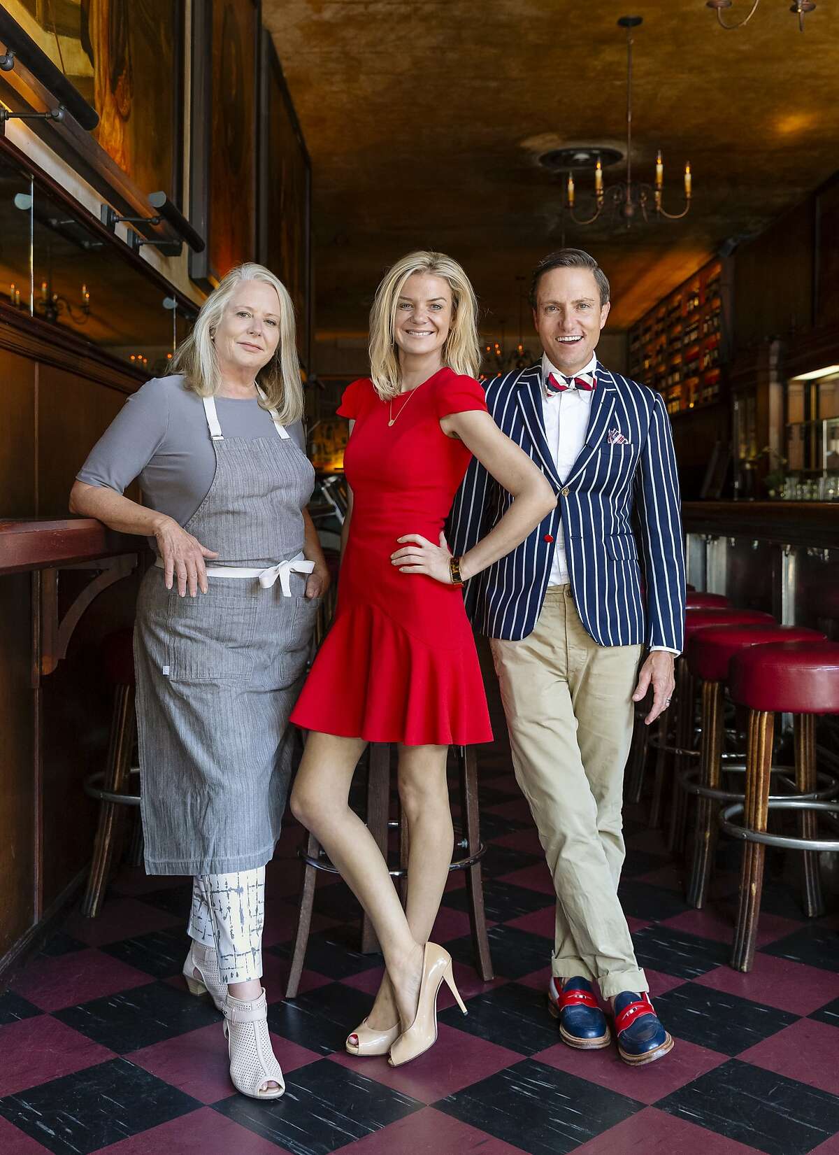 Tosca's new owners (from left to right): Nancy Oakes, Anna Weinberg, Ken Fulk