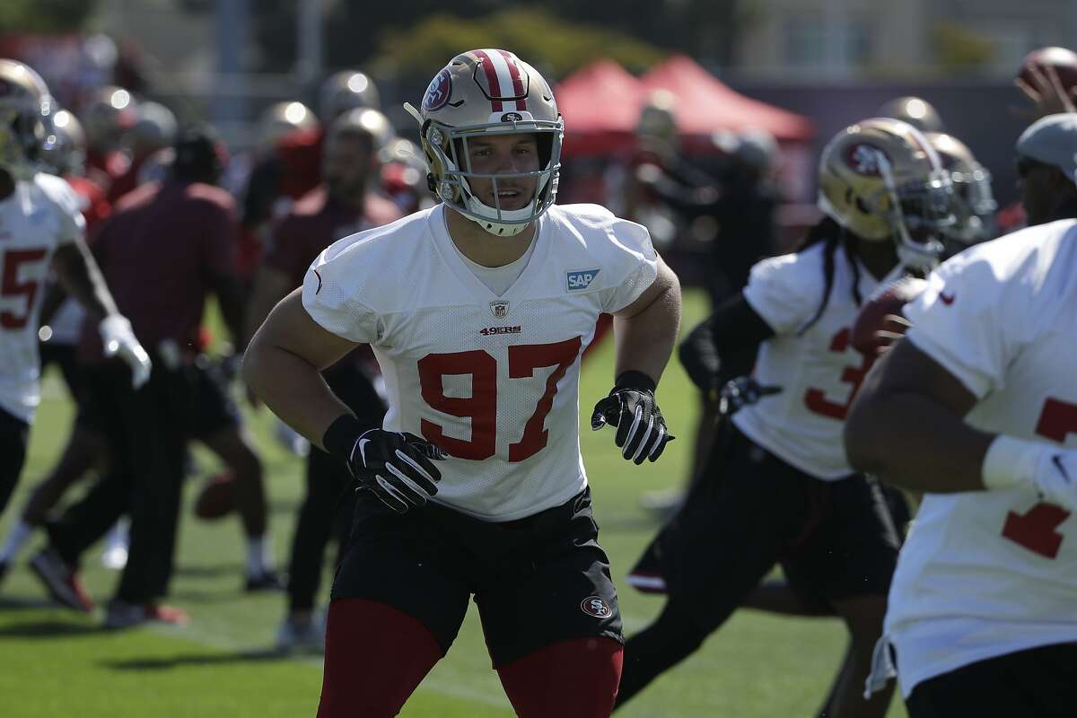 Report: 49ers pass-rusher Nick Bosa has sprained ankle