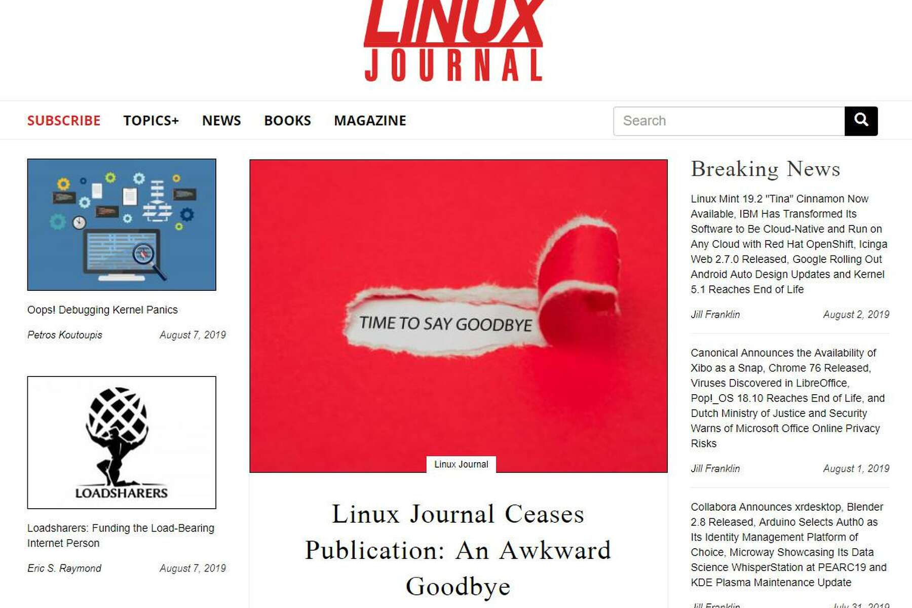 Houston Based Linux Journal Is Dead Again