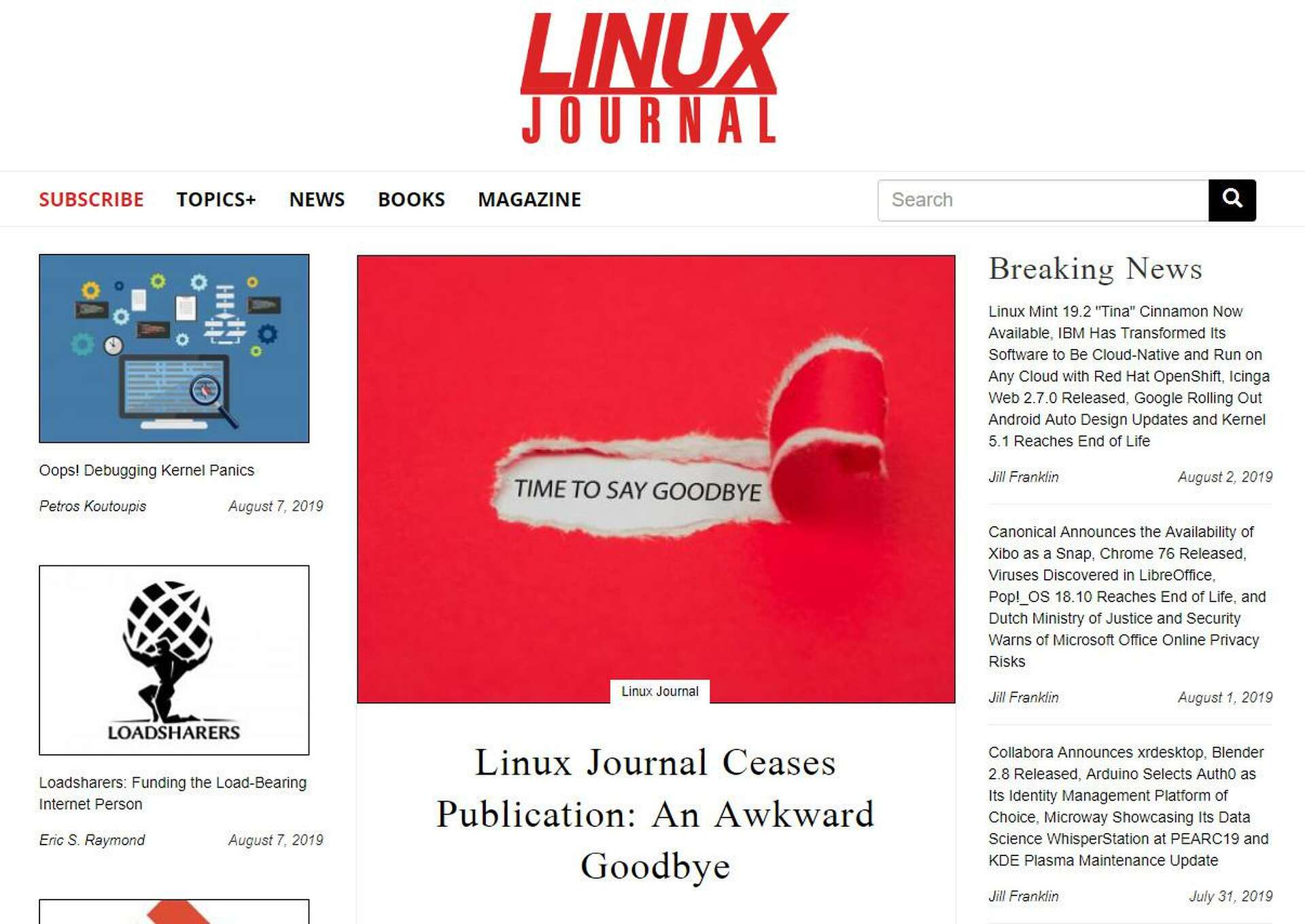 Houston-based Linux Journal is dead. Again.