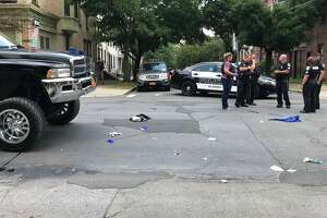 Pedestrian hit by car in Albany