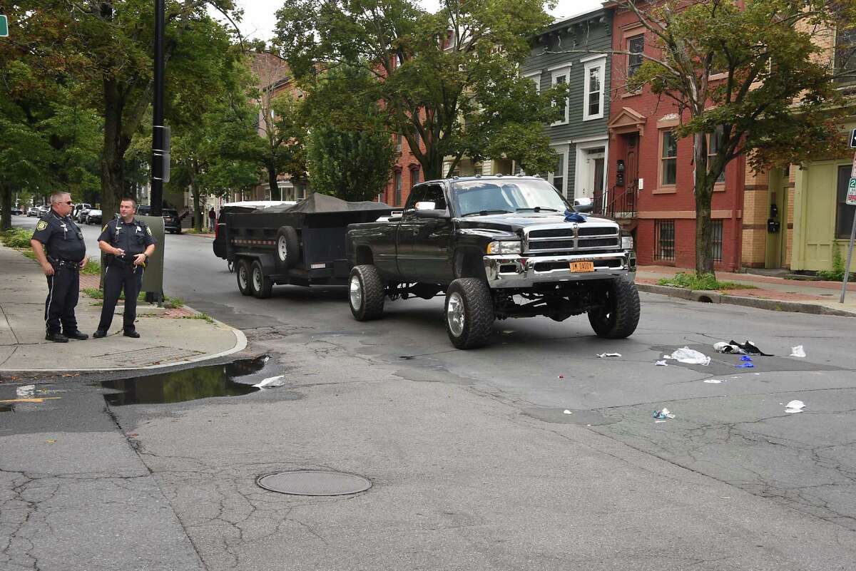 Pedestrian hit by car in Albany