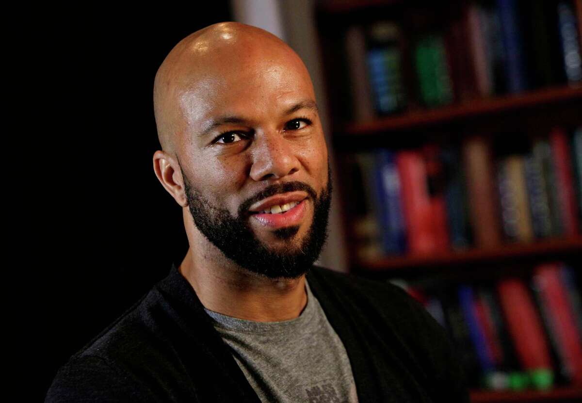 This Nov. 4, 2011 file photo shows rapper Common posing for photos in New York. Common is participating in a benefit concert in support of freeing Native American activist Leonard Peltier, who is serving two life sentences for the 1975 execution-style deaths of two FBI agents. Common will perform in “Bring Leonard Peltier Home 2012 Concert” at New York's Beacon Theatre, joining a lineup that includes Belafonte, Jackson Browne, Pete Seeger and others. (AP Photo/Richard Drew, file)