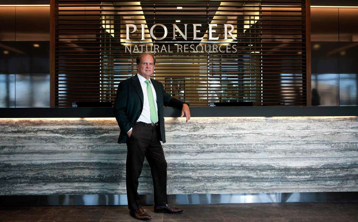 Scott Sheffield, CEO of Pioneer Natural Resources, in portrait Wednesday, Feb. 18, 2015 at the Pioneer building on N. Big Spring in Midland. James Durbin/Reporter-Telegram